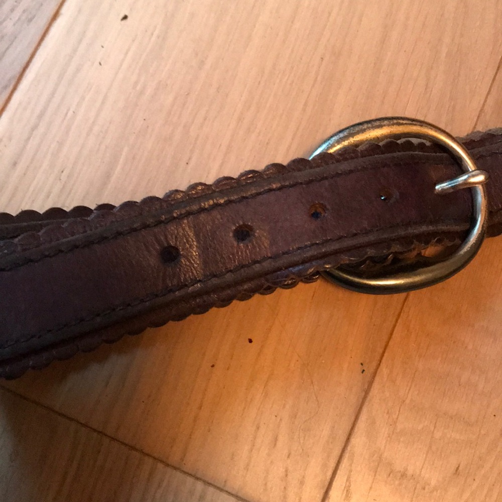 Gorgeous purple leather belt